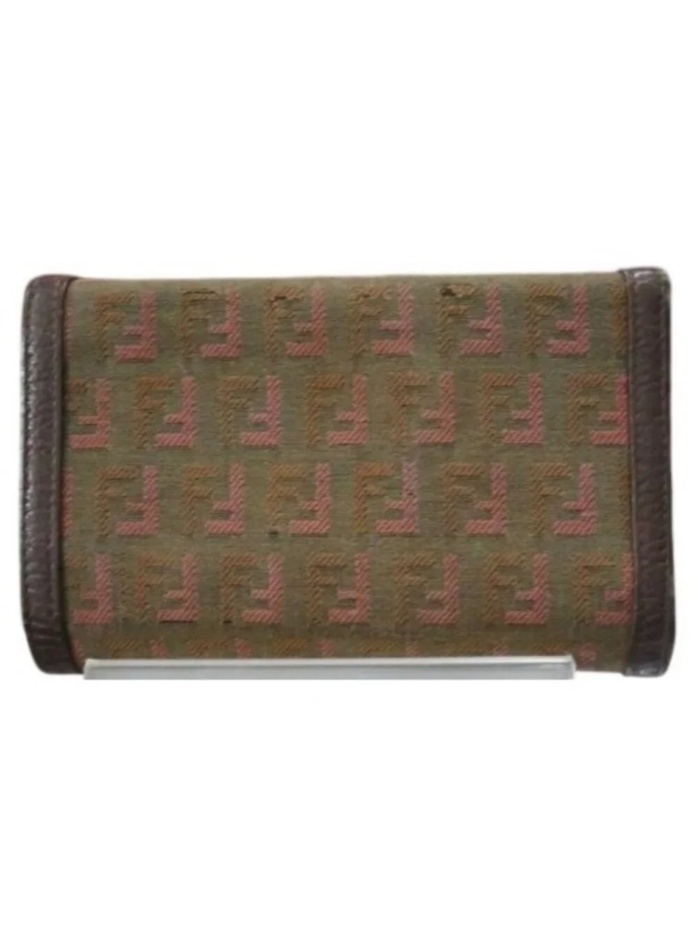 Fendi Monogram Logo Canvas & leather medium wallet Vintage piece with COA - Picture 2 of 14